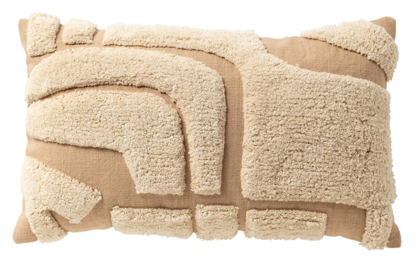 Dutch Decor Kissenhülle 'Milas' 30 x 50 cm Semolina - Beige